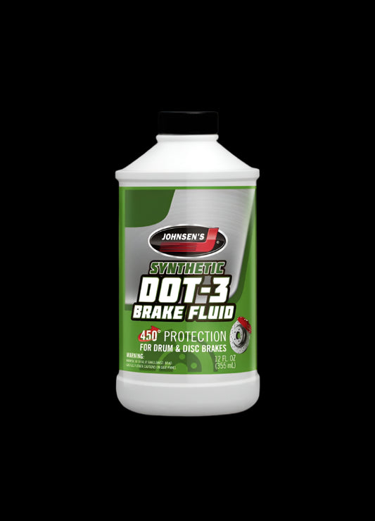 Johnsen's DOT 3 Synthetic Brake Fluid 12 Oz