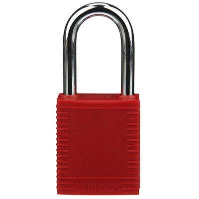 Lockout Brady Red - With Key - 1 Lock