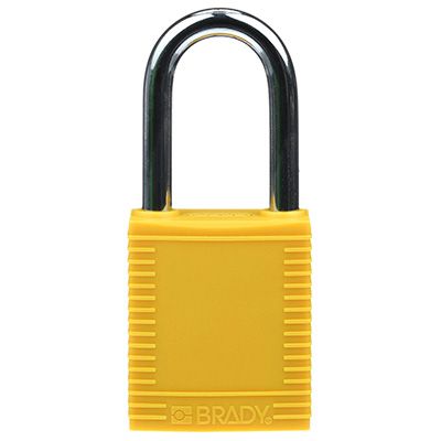 Lockout Brady Yellow - With Key - 6 Pack