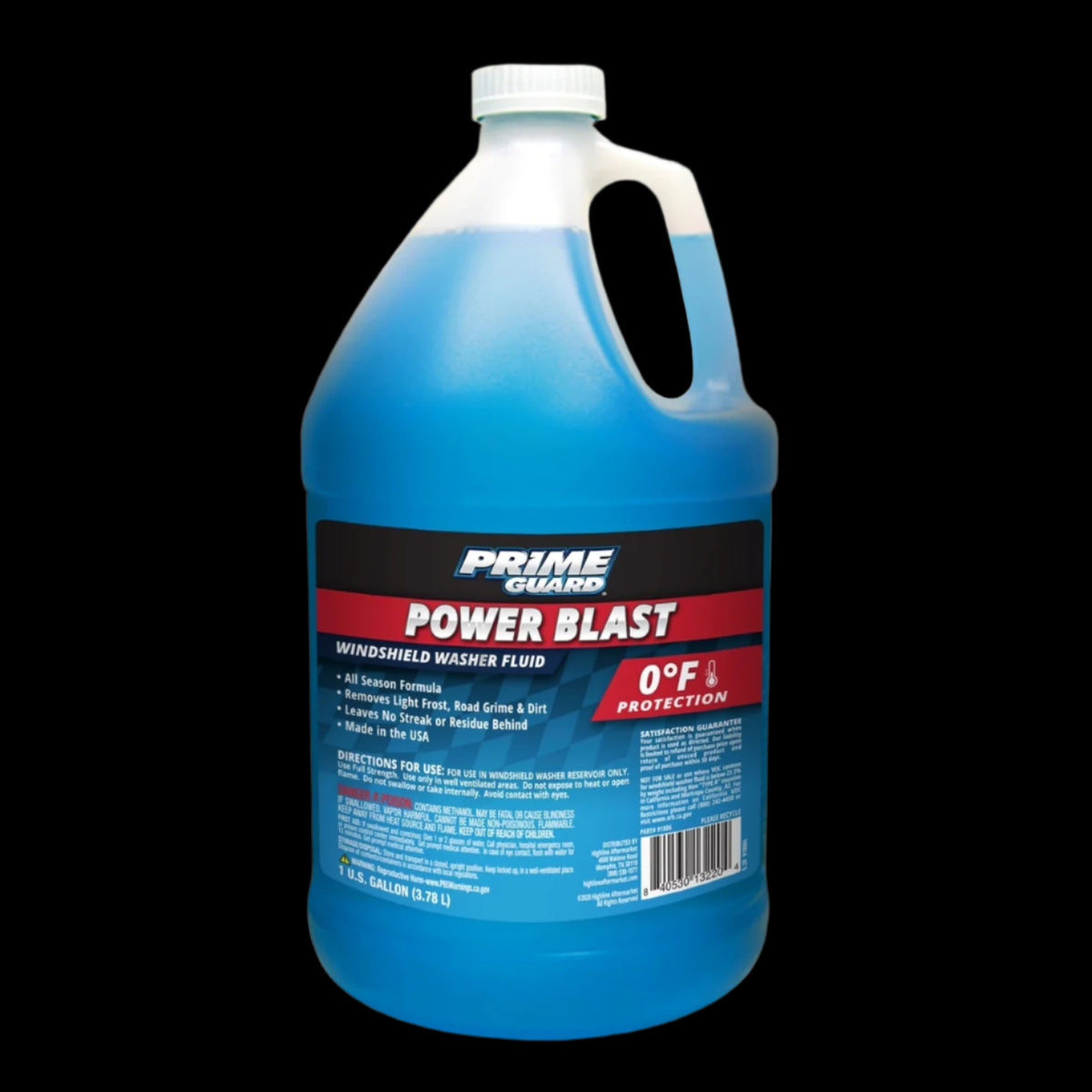 Prime Guard PowerBlast Windshield Washer Fluid Zero Degree Fluid 1 gallon